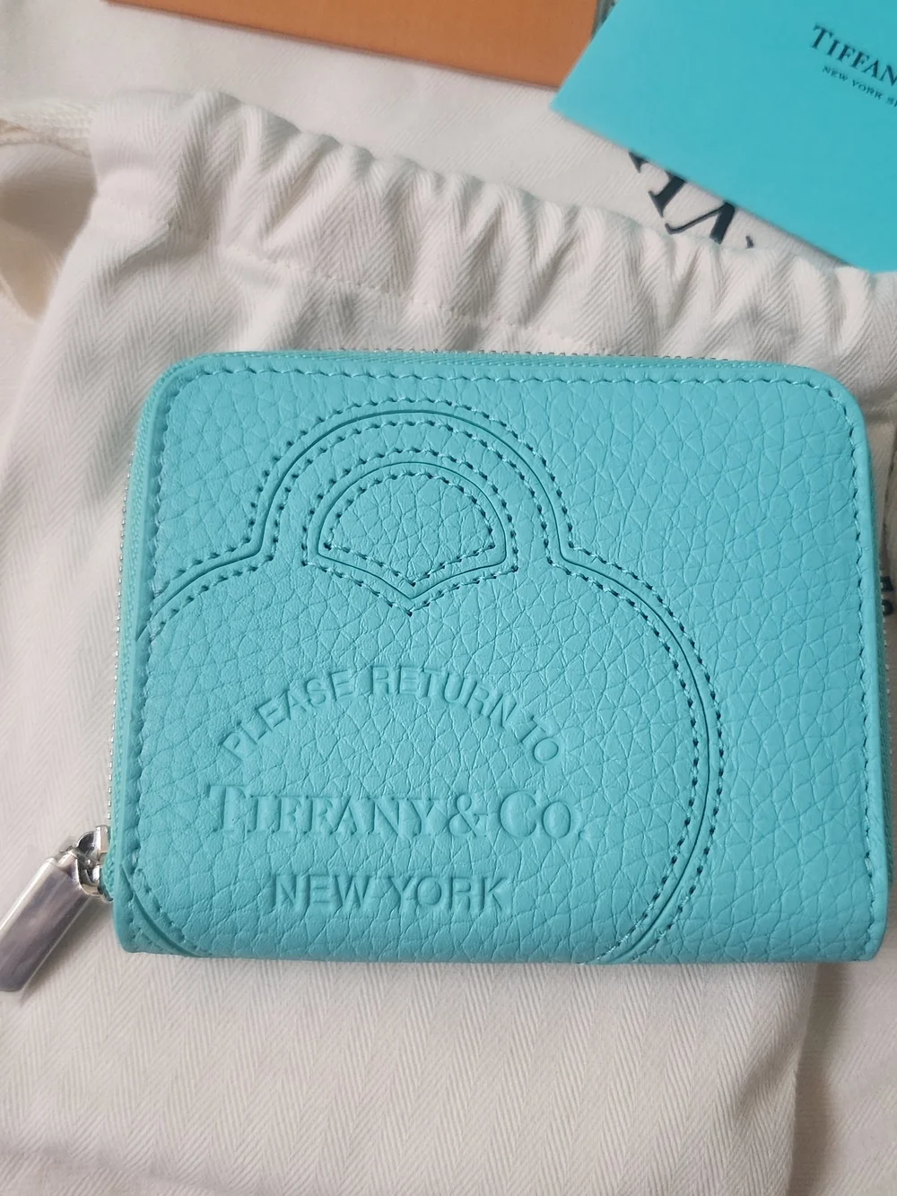 Tiffany & Co. Small Zip Wallet in Signature Blue